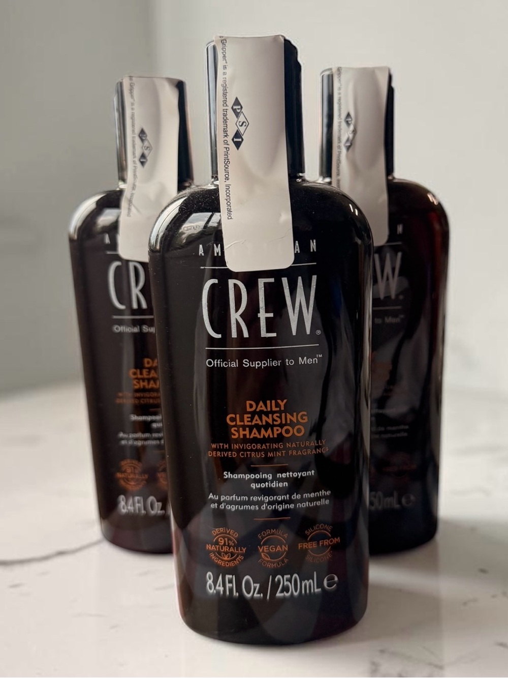 American Crew 3 piece bundle- Daily Cleansing Shampoo 25.2 total ounces